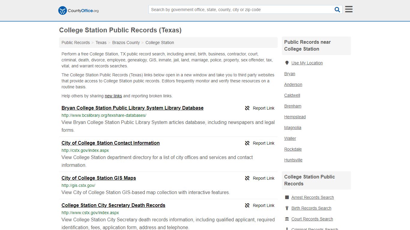 Public Records - College Station, TX (Business, Criminal ...